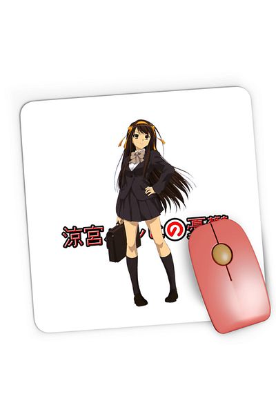 OEM Mousepad Gaming Haruhi Suzumiya Vintage School Uniform Kyoto Animation, 21x19 cm