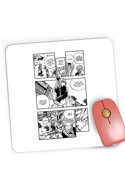 OEM Mousepad Gaming Fairy Tail Sparring Match Panel Manga, 21x19 cm