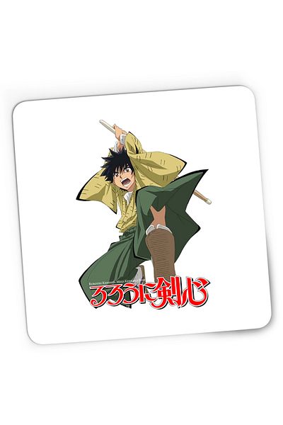 OEM Rurouni Kenshin Yahiko Hit Logo Spadasin Gaming Mousepad, 21x19 cm