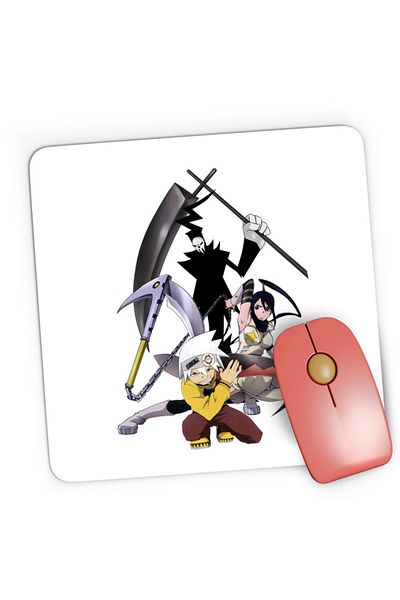 OEM Mousepad Gaming Soul Eater Soul Shinigami Tsubaki Shounen Anime, 21x19 cm