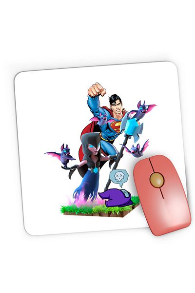 OEM Mousepad Gaming Clash of Clans Superman Among Us Crash Bats Fly Magic, 21x19 cm