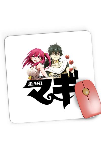 OEM Mousepad Gaming Magi The Labyrinth of Magic Morgiana Judar Red Balls, 21x19 cm