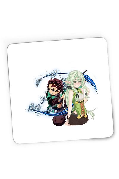 OEM Mousepad Gaming Goblin Slayer Elf Kimetsu no Yaiba Tanjirou, 21x19 cm
