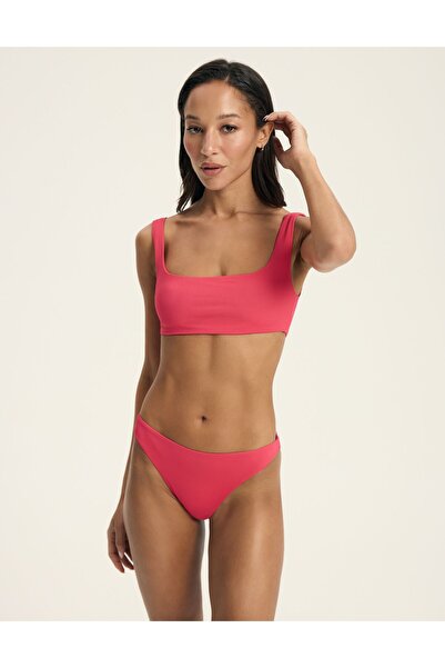 Bloovii Bikini Bottom High Leg Brazilian Brief Smooth Matte Fabric | Jamaica