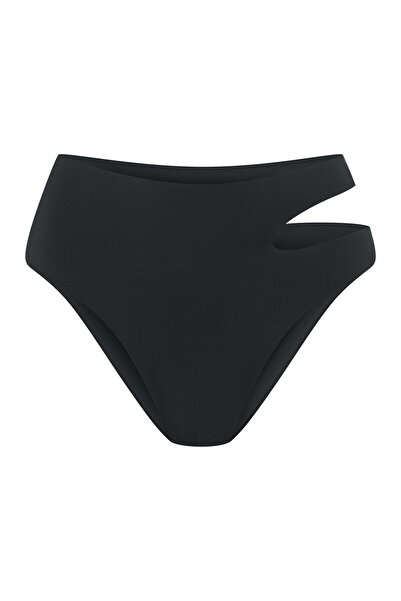 ESOTIQ High Waist Bikini Bottom Brief with Side Cut Out Asymmetric Sexy | Firenze