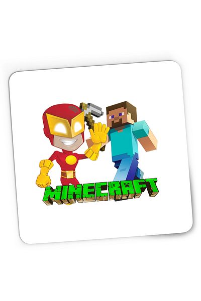 OEM Mousepad Gaming The Flash Minecraft Steve Super Hero, 21x19 cm