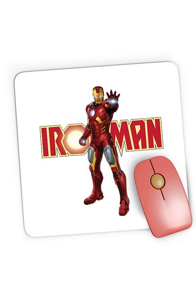 OEM Mousepad Gaming Ironman Logo Suit Accident American Comic Books, 21x19 cm
