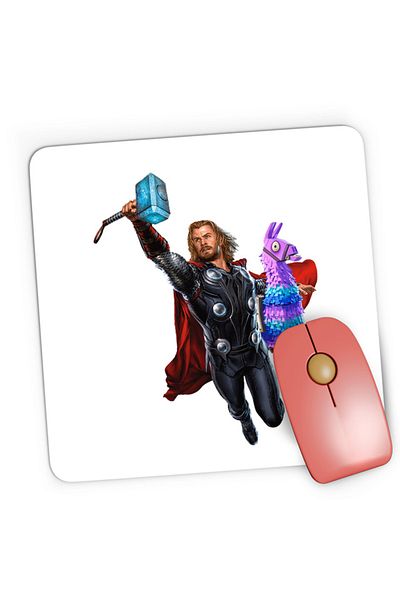 OEM Mousepad Gaming Thor Fortnite Goat Colorful Jump Pet Beloved Favorite Animal, 21x19 cm