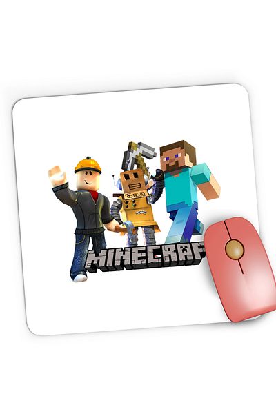 OEM Mousepad Gaming Roblox Minecraft Video Mcskins Tlauncher, 21x19 cm