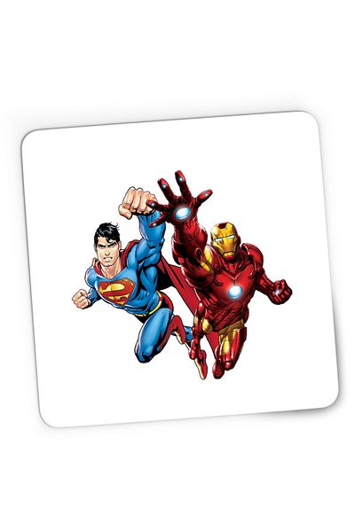 OEM Mousepad Gaming Ironman Superman Power Suit Marvel Comics, 21x19 cm