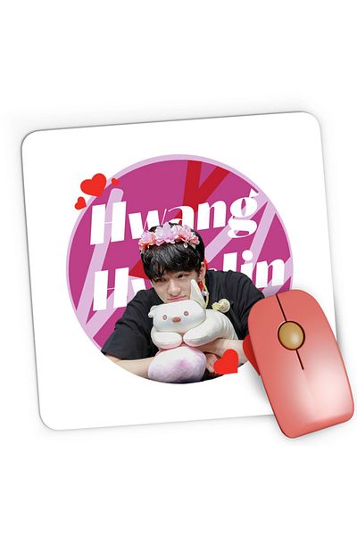 OEM Mousepad Gaming Stray Kids Monogram Sketch Album Logo Hwang, 21x19 cm