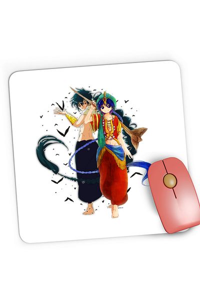OEM Mousepad Gaming Magi The Labyrinth of Magic Aladin Anime Kage, 21x19 cm