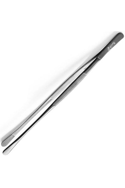 Bar up Pęseta kuchenna z okrągłymi końcówkami powlekana 305 mm - czarna