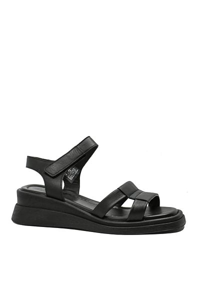 Anna Sandale damă casual Viotti negre, din piele naturală