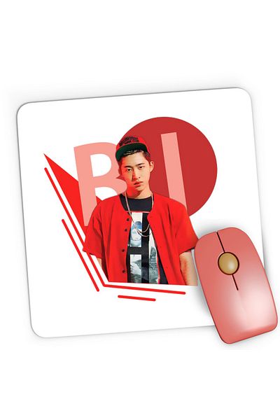 OEM Mousepad Gaming iKon B.I. Rapper Korean Singer Kim Han-bin, 21x19 cm