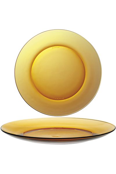 shumee Talerz płytki Duralex LYS AMBER pomarańczowy 235 x 20 mm - zestaw 6 szt.