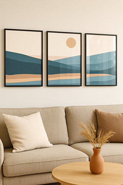 seninürünün Blueveil Abstract - Πραγματική εκτύπωση σε καμβά, μοντέρνος πίνακ...