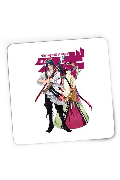OEM Mousepad Gaming Magi The Labyrinth of Magic Kougyoku Queen Hakuryuu Guardian, 21x19 cm