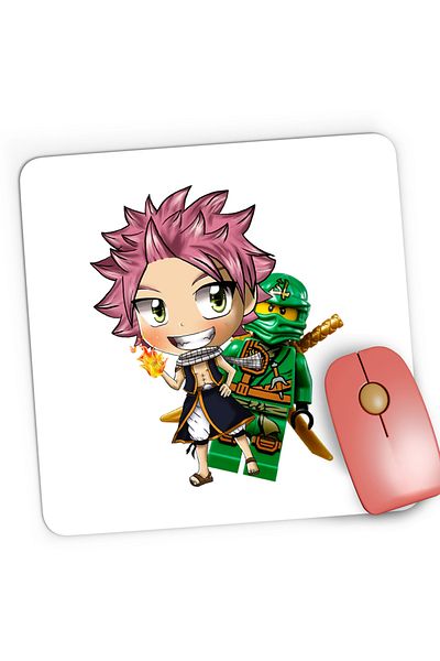 OEM Mousepad Gaming Fairy Tail Ninjago Manga Cartoon, 21x19 cm