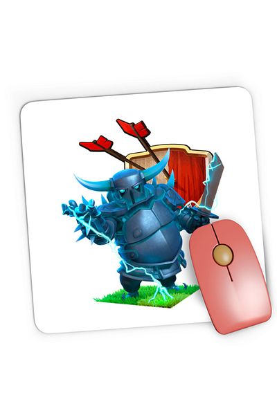 OEM Mousepad Gaming Clash of Clans Thunder Hero Mobile Strategy, 21x19 cm
