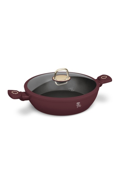 Berlinger Haus deep frying pan Casserole with titanium coating and lid 30 cm Leonardo Collection