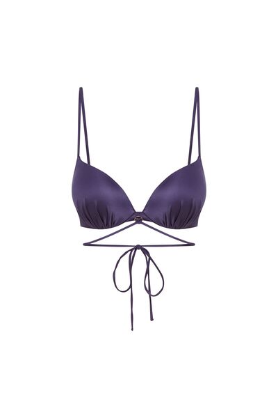 ESOTIQ Super Push-Up Bikini Top Wired Bra with Removable Front Decollete Straps | Gabrielle