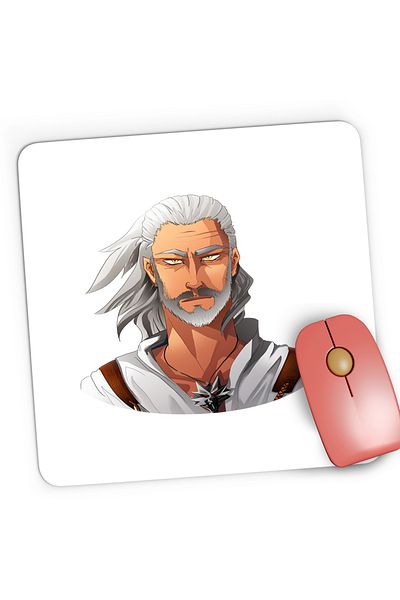 OEM Mousepad Gaming The Witcher Geralt of Rivia Minecraft Tlaucher, 21x19 cm