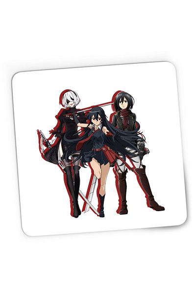OEM Mousepad Gaming Akame ga Kill Nier Automata Mikasa Attack on Titan Sword Users, 21x19 cm