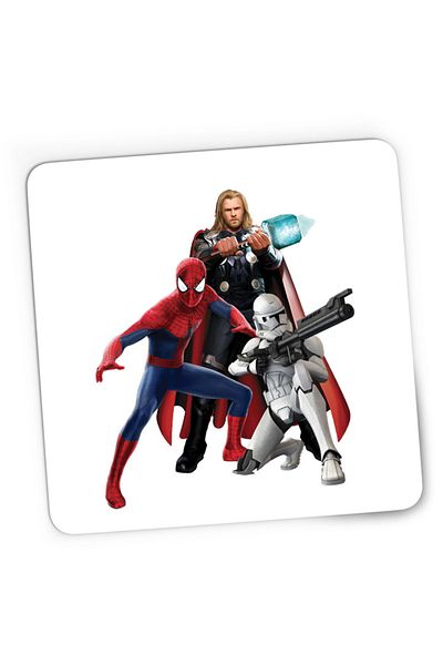 OEM Mousepad Gaming Star Wars Spiderman Thor Marvel Clone Trooper, 21x19 cm