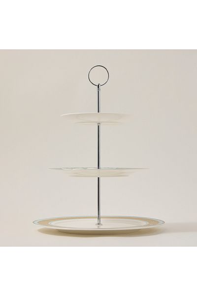 LA MESA multicolor porcelain 3-tiered cake stand