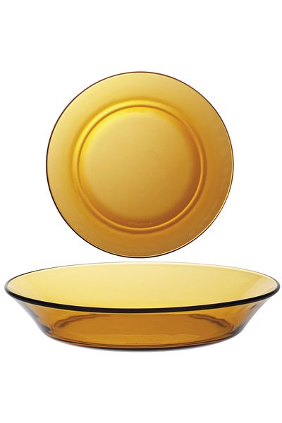 shumee Talerz głęboki Duralex LYS AMBER pomarańczowy 195 x 35 mm - zestaw 6 szt.