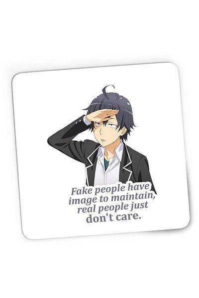 OEM Mousepad Gaming OreGairu Hikigaya Hachiman Fake Otaku, 21x19 cm