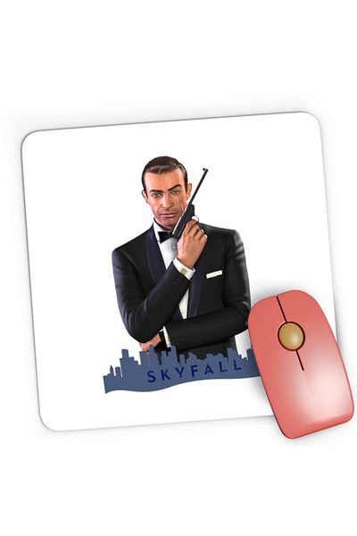 OEM Mousepad Gaming James Bond Skyfall Movie Cool British Spy, 21x19 cm
