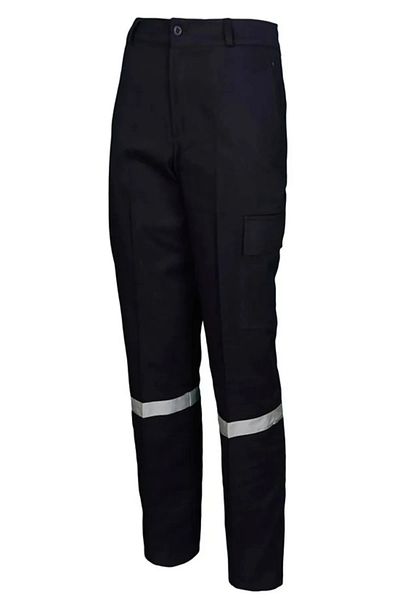 MAGORS Dark Blue Reflective Work 16/12 Gabardine Cotton Summer Work Pants