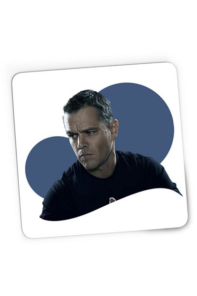 OEM Mousepad Gaming Bourne New Movie Actor Solve Problems Genius Smart, 21x19 cm