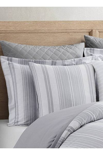 Orange Bed & Bath طقم لحاف فردي من ١١ قطعة، لون رمادي واردن