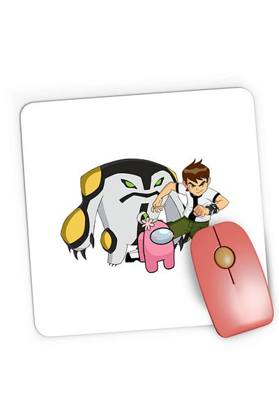 OEM Mousepad Gaming Among Us Flower Cute Ben 10 Monster Transform Teen, 21x19 cm