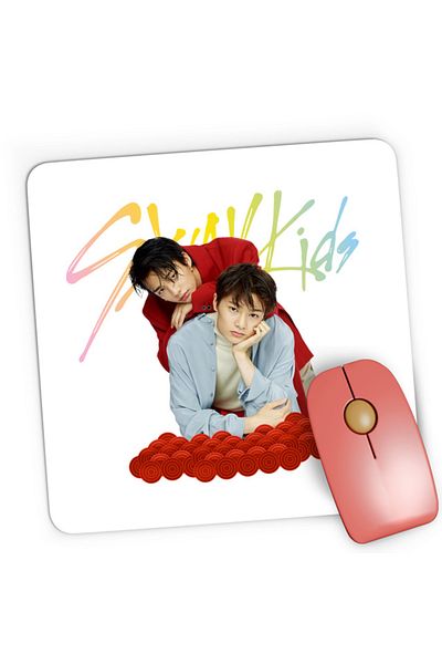 OEM Mousepad Gaming Stray Kids Hyunjin IN Dazed Coats Logo Dancers, 21x19 cm
