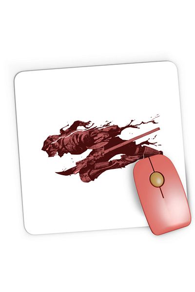 OEM Mousepad Gaming Goblin Slayer Axe Weapons Silver Order Adventurer Guild, 21x19 cm