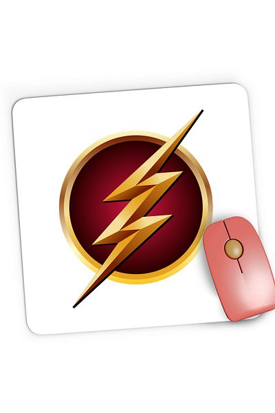OEM Mousepad Gaming The Flash Logo Superhero Comics Fast Go, 21x19 cm