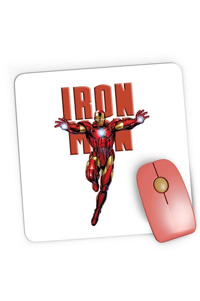 OEM Mousepad Gaming Ironman Jump Marvel Universe Comics Transform, 21x19 cm