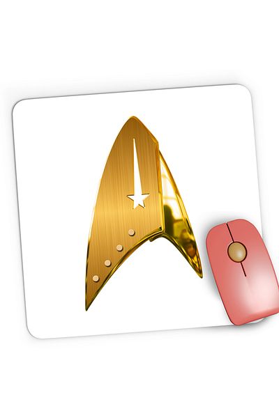 OEM Mousepad Gaming Star Trek Comunicator Badge Teleport, 21x19 cm