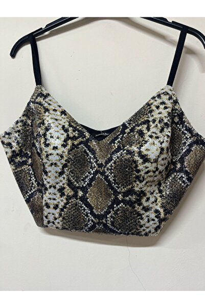 Javelin Collection Leopard Sequence Bustier on the Front