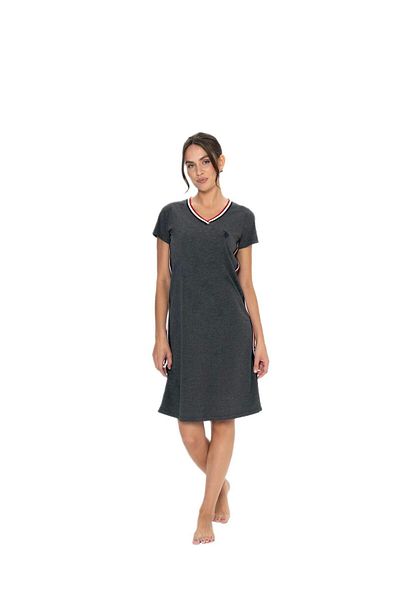 U.S. Polo Assn. Πόλο Ασν. Γυναικείο νυχτικό Anthracite Melange 20007