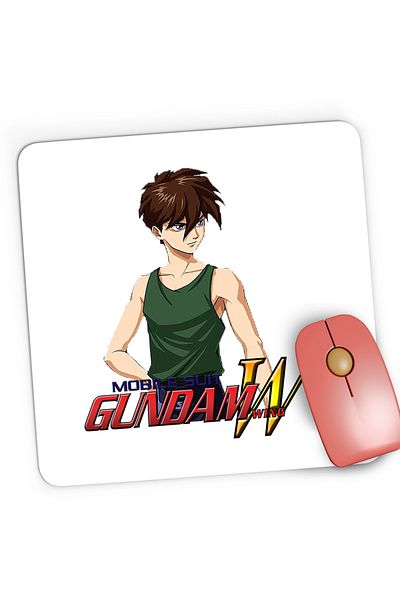 OEM Mousepad Gaming dam Wing Heero Angry Guy Anime Eater, 21x19 cm