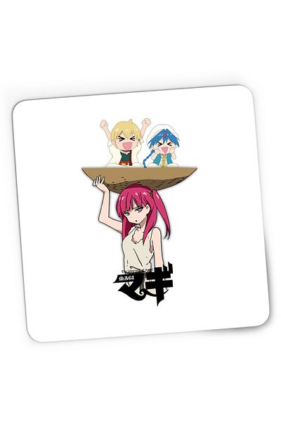 OEM Mousepad Gaming Magi The Labyrinth of Magic Morgiana Baby Alibaba Alladin, 21x19 cm