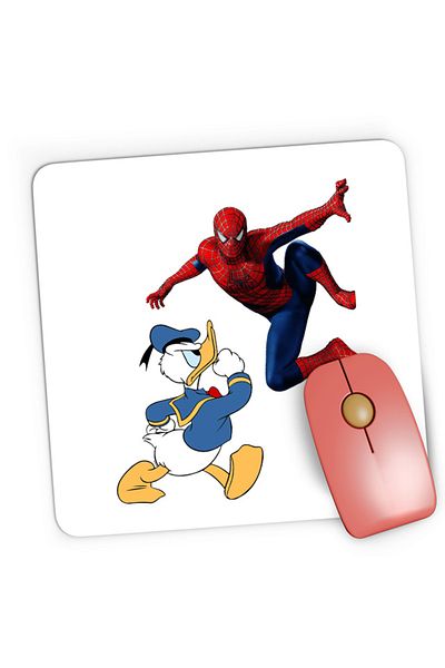 OEM Mousepad Gaming Donald Duck Spiderman Web Marvel DC Disney Angry, 21x19 cm