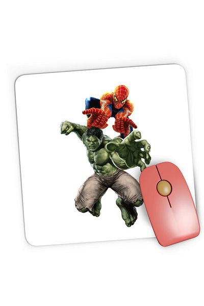 OEM Mousepad Gaming Hulk Spiderman Incredible MacBook Pro Carol Fist, 21x19 cm