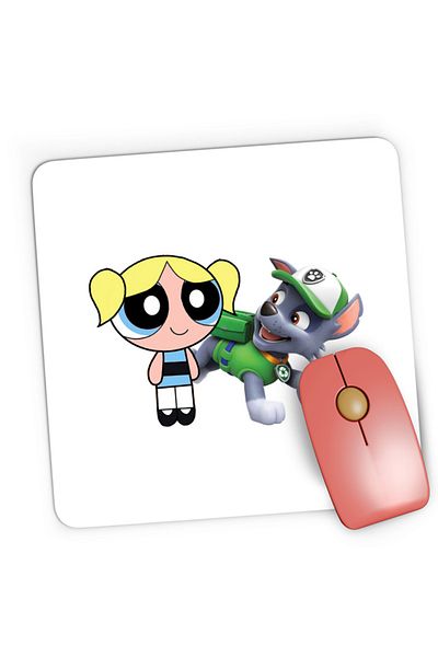 OEM Mousepad Gaming The Powerpuff Girls Bubble Paw Patrol Happy, 21x19 cm