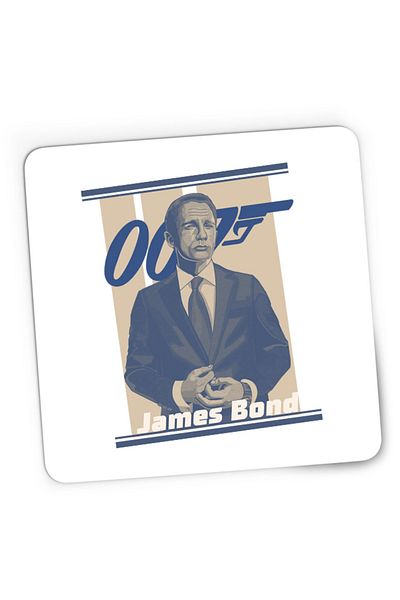 OEM Mousepad Gaming James Bond Sean Connery No Time to Die Illustration, 21x19 cm